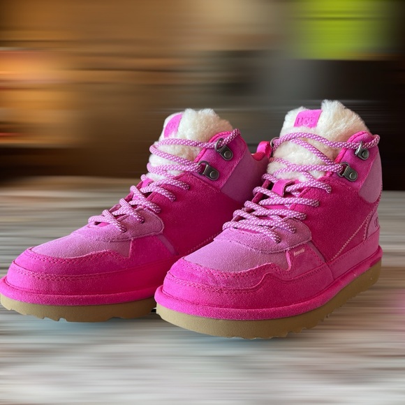 UGG® Highland Hi Heritage Sneaker - Little Kid / Big Kid - Raspberry Sorbet - Picture 6 of 11